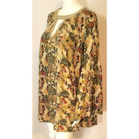 Umgee Mini Dress/Tunic Crochet Trimmed Neck - Size S - Picture 3 of 15